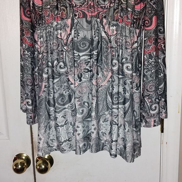 Boston Proper embellished collar tunic Sz L - Picture 2 of 6